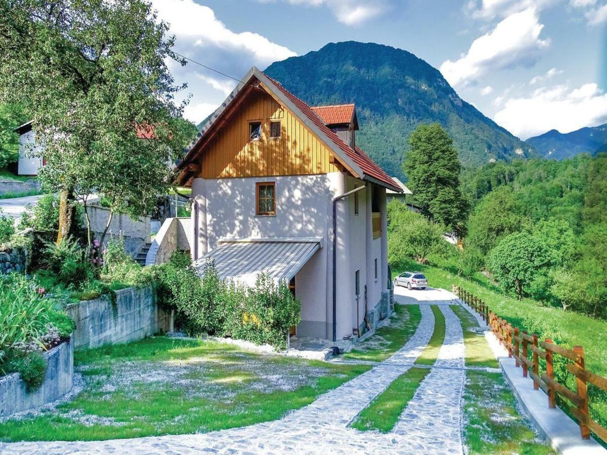 Pocitniska Hisa Pri Kustrcu Apartamento Grahovo ob Baci Exterior foto