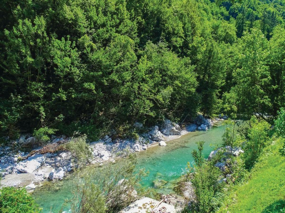 Pocitniska Hisa Pri Kustrcu Apartamento Grahovo ob Baci Exterior foto